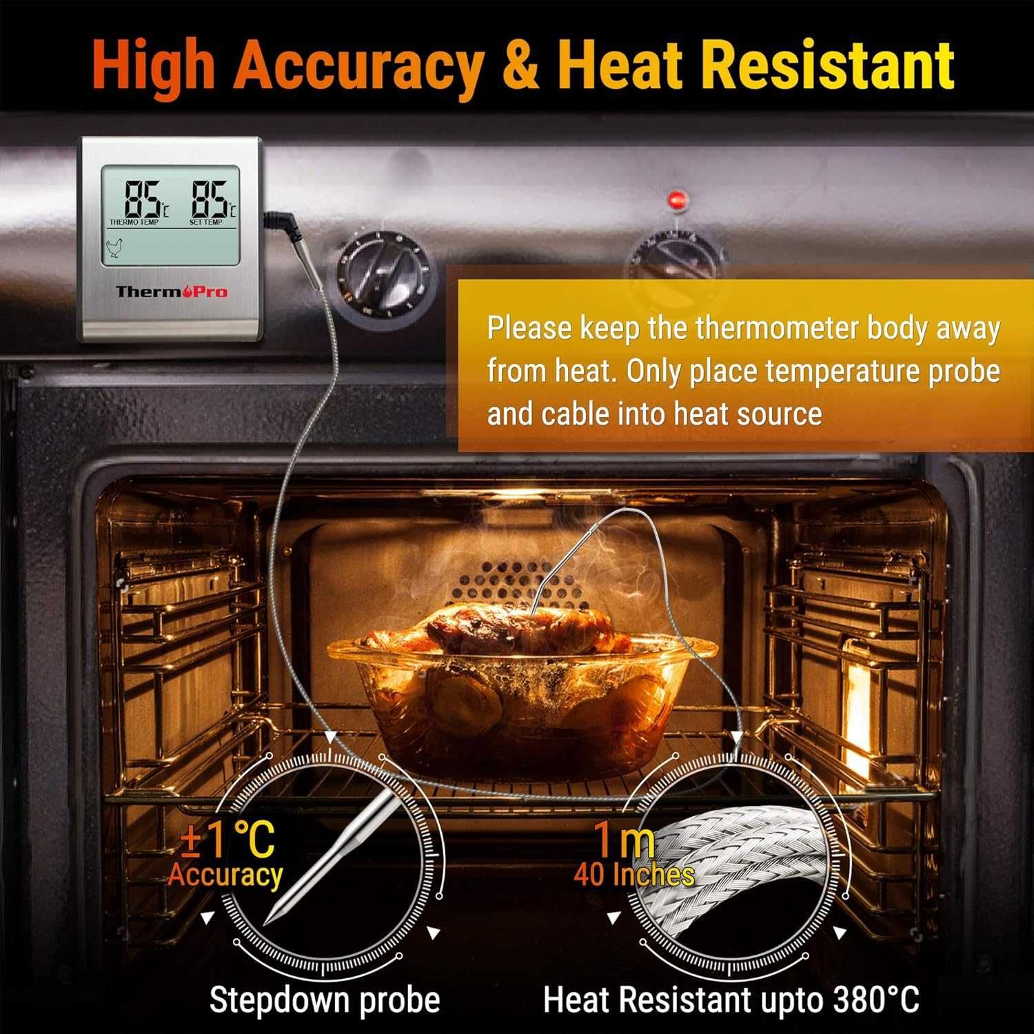 ThermoPro TP16 Дигитален термометър със сонда за печене на месо