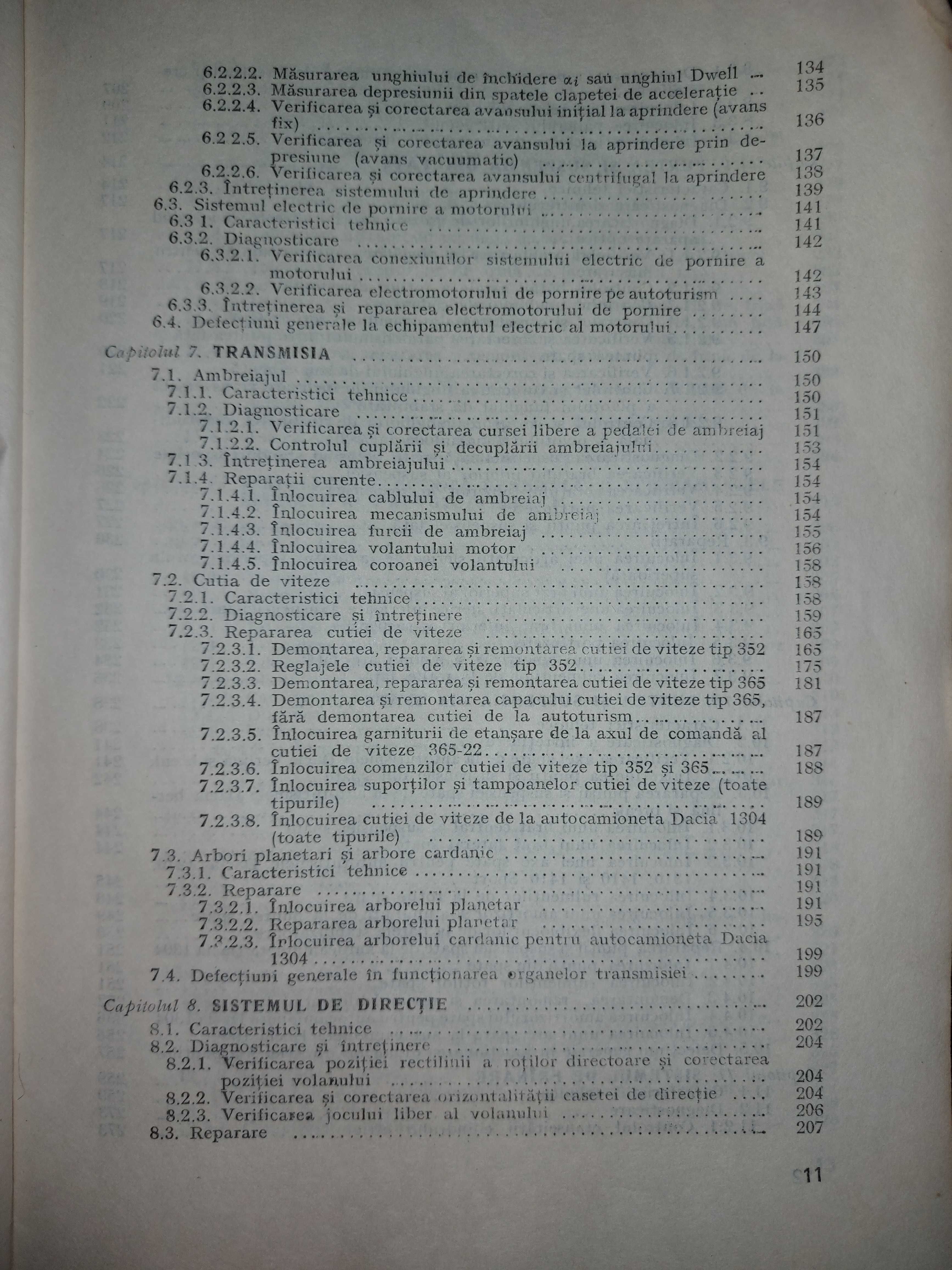 Carte veche “ Autoturisme Dacia – Diagnosticare, Intretinere, Reparare