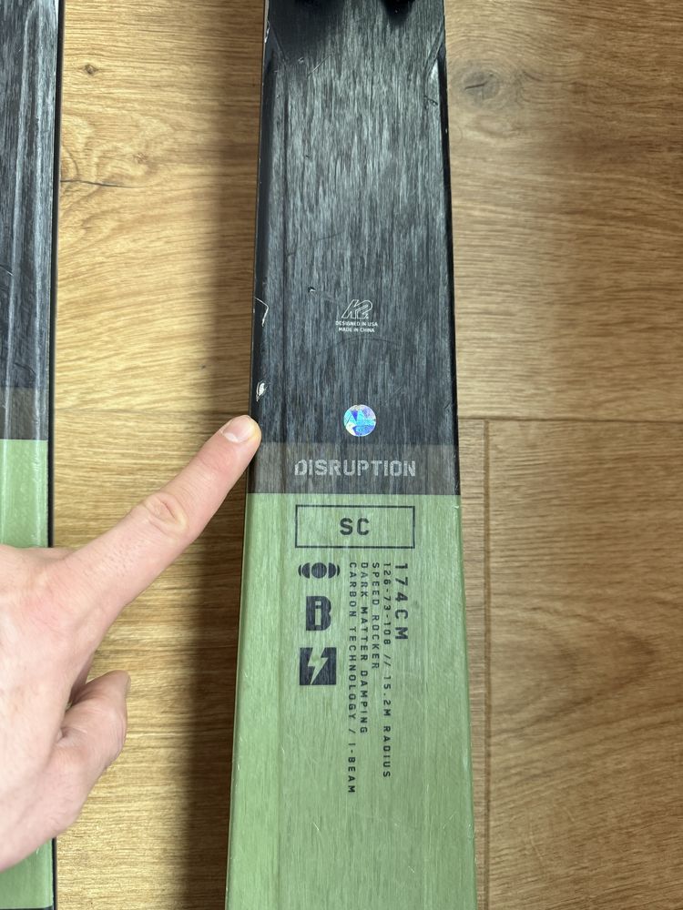 К2 ски с автомати marker, 174 cm (K2 Disruption SC Men's Skis 2023)