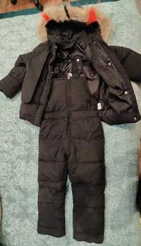 Продам детский комбинезон с курткой на зиму 110 рост