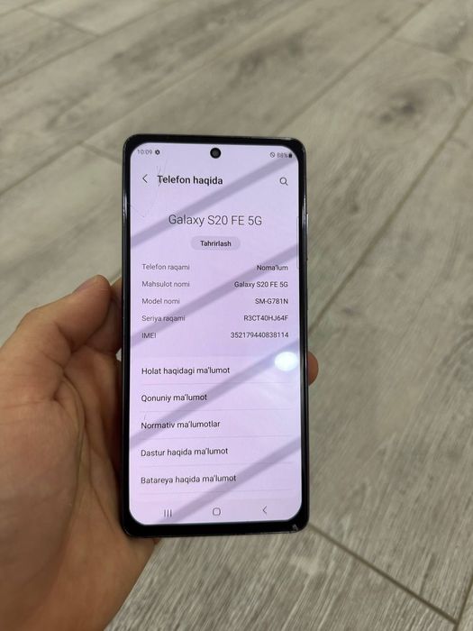 Samsung s20 fe 128 Ekran alishkan