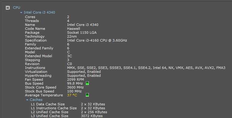 Procesor Intel Core i3-4160,3,60Ghz,3MB,Socket 1150,Gen 4,Haswell