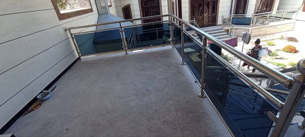 Нержавейка перила  кафолатланган