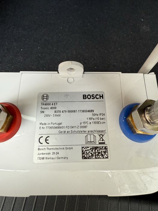 Проточен бойлер Bosch Tr4000 3.6kw
