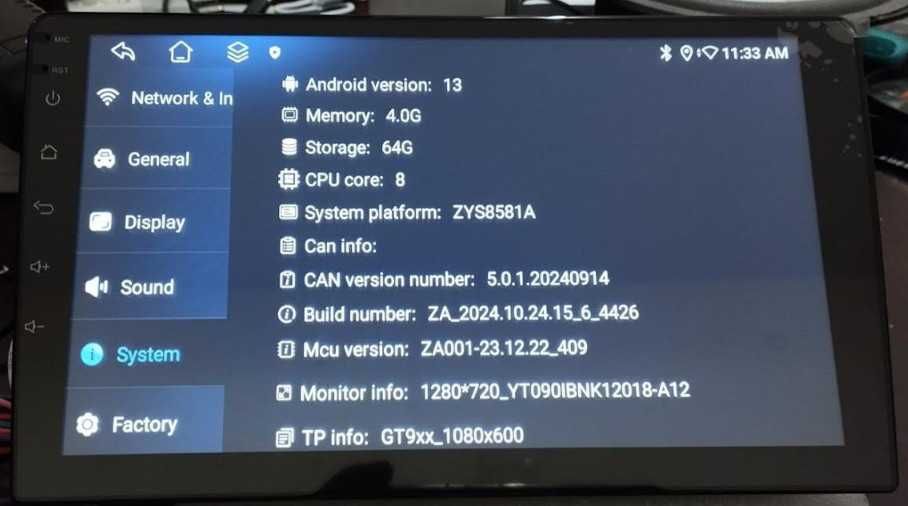 FULUKU мултимедия за кола, 4+64GB, Android 13, Carplay/Android Auto