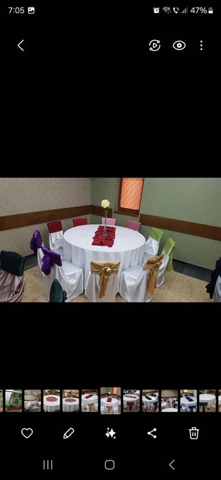 Fata de masa, huse scaune.