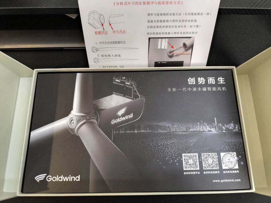 Новая настольная модель ветряной турбины от Goldwind