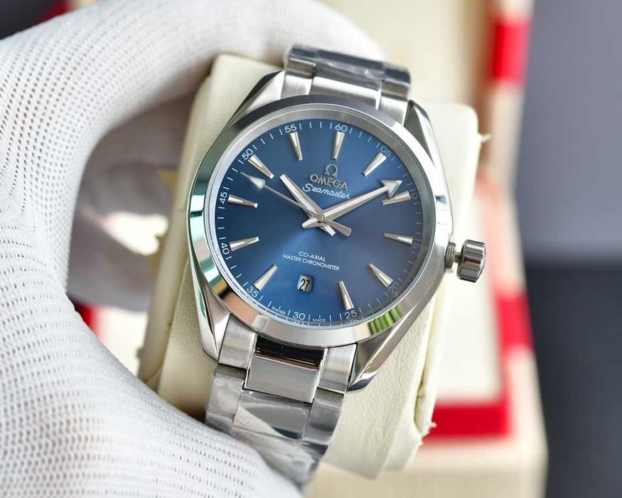 OMEGA Aqua Terra Co-Axial Blue Dial  с автоматичен механизъм