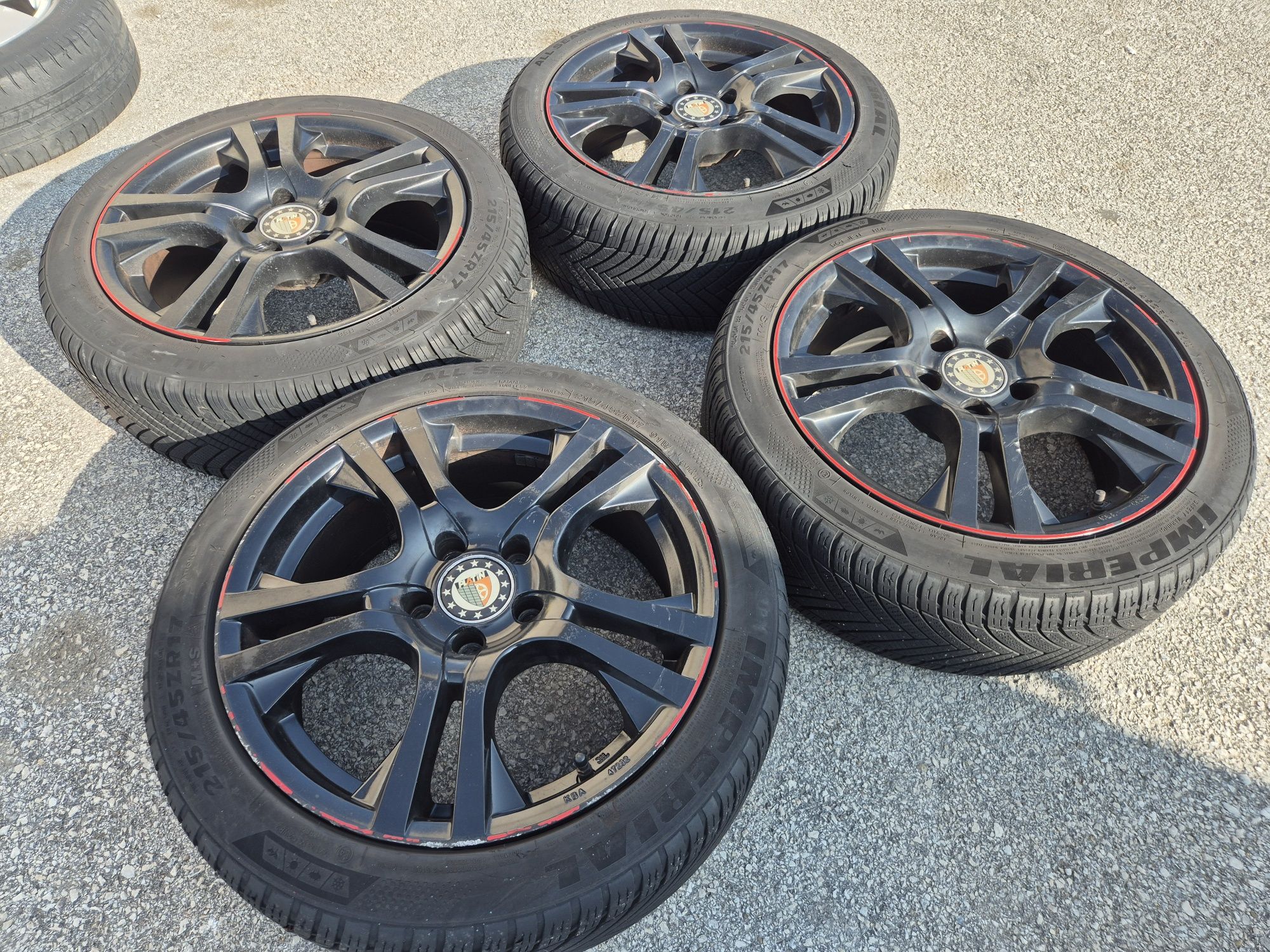 5х112/17 с гуми Шкода Мерцедес Ауди Фолксваген Сеат 5x112/17 VW Audi