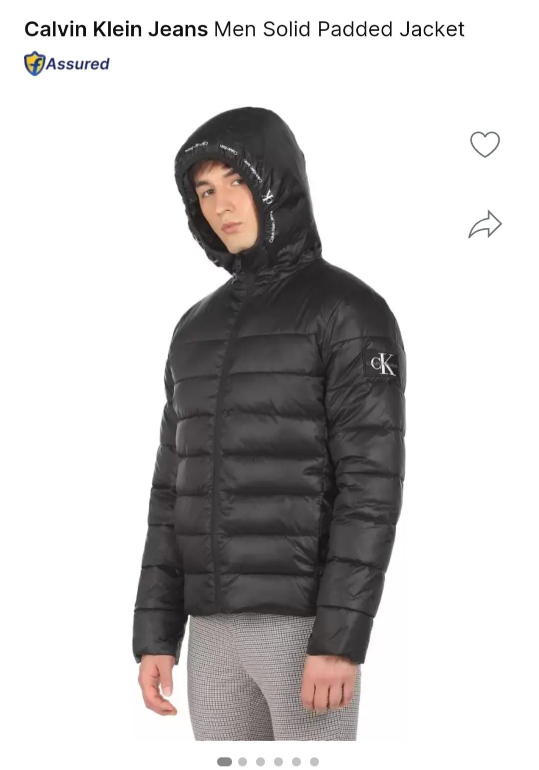 Geaca puff calvin klein,nou