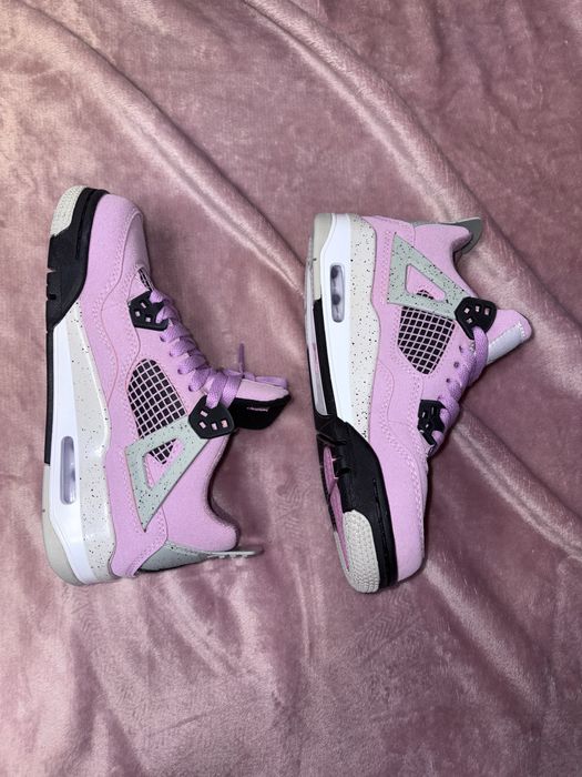 Pantofi Jordan 4 Cookie 37.5 High Roz Rose Mov Trandafir Mov Negru noi