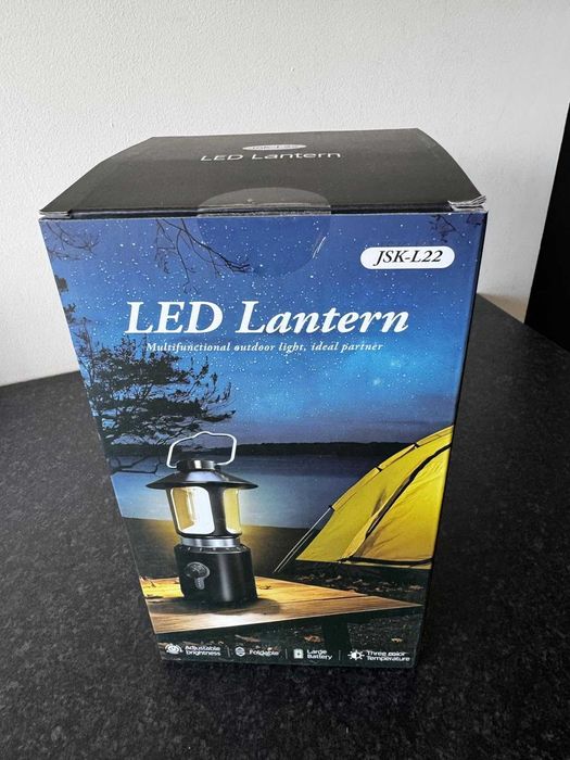 Телескопичен LED къмпинг фенер с акумулаторна батерия 8000mAh,3 режима