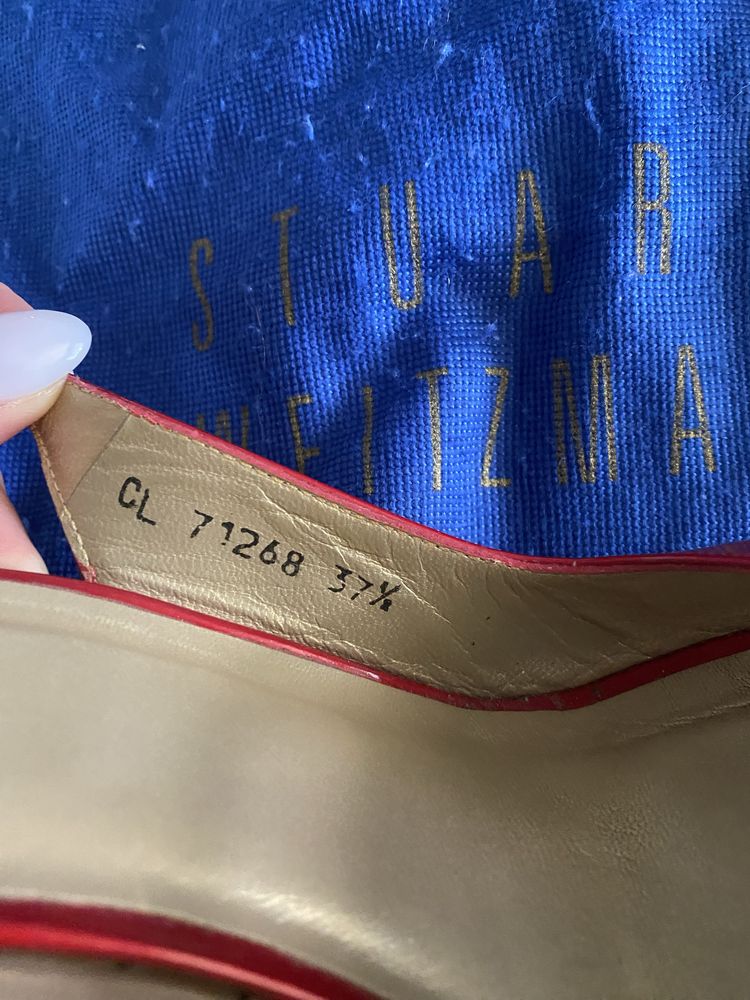 Дамски обувки Stuart Weitzman от естествена кожа IT 37,5