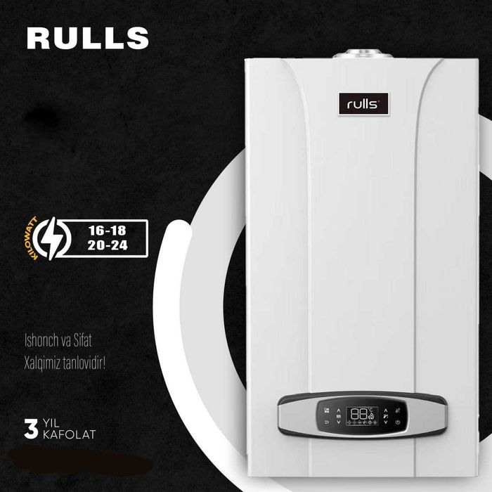 Акция! Двухконтурный Котел Rulls 24 kwt! Optom Arzon Narx