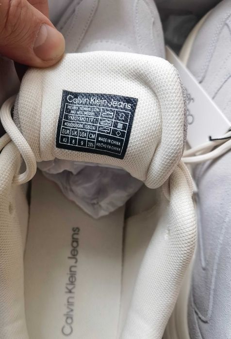 Нови маратонки Calvin Klein Jeans Retro Tennis Low Mg Mix велур 43