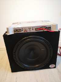 Subwoofer auto Hertz + amplificator Sony