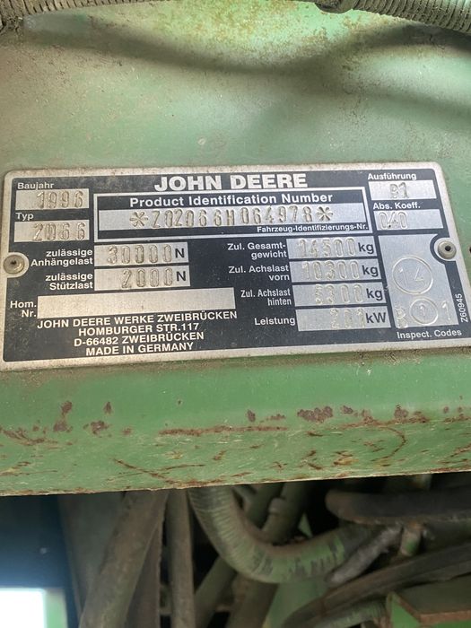 John Deere 2066  an 1996