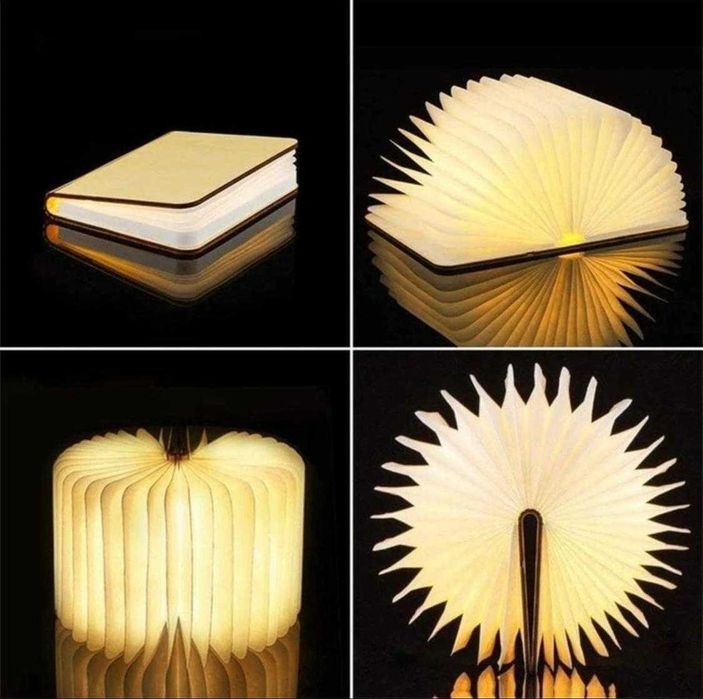 Lampa LED tip carte, accesoriu decorativ, lemn, maro, 14 cm x 11.5 cm