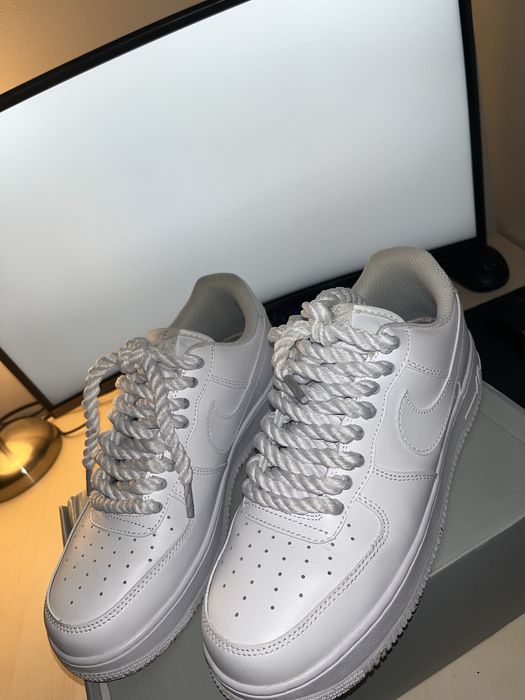 Af1 albi low rope laces