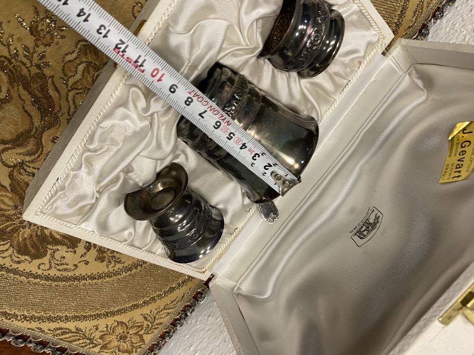 Посребрен троен кухненски сет с посребряване