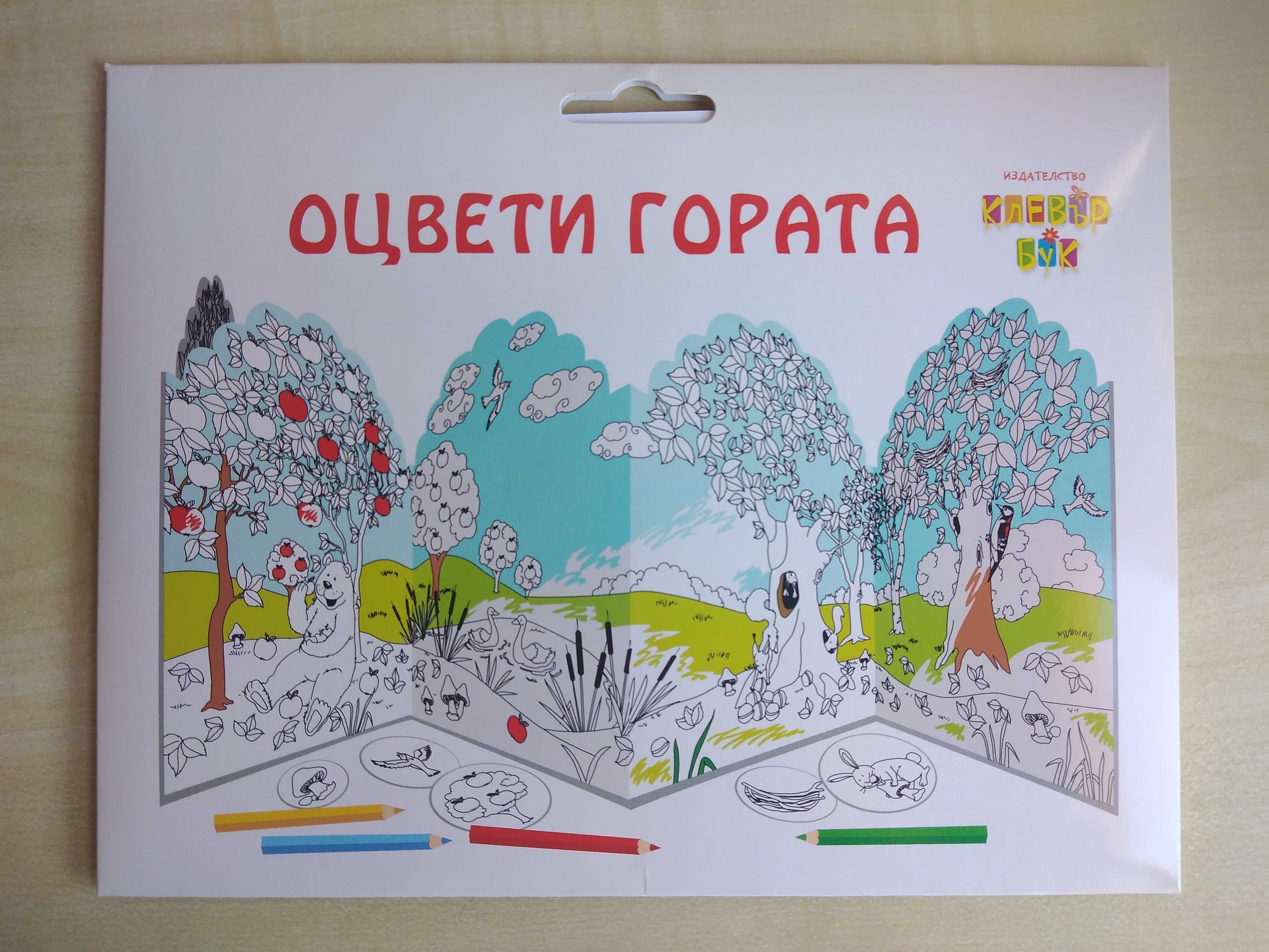 Clever Book активни карти, Оцвети гората, Умен диск, пъзели Cars, мече