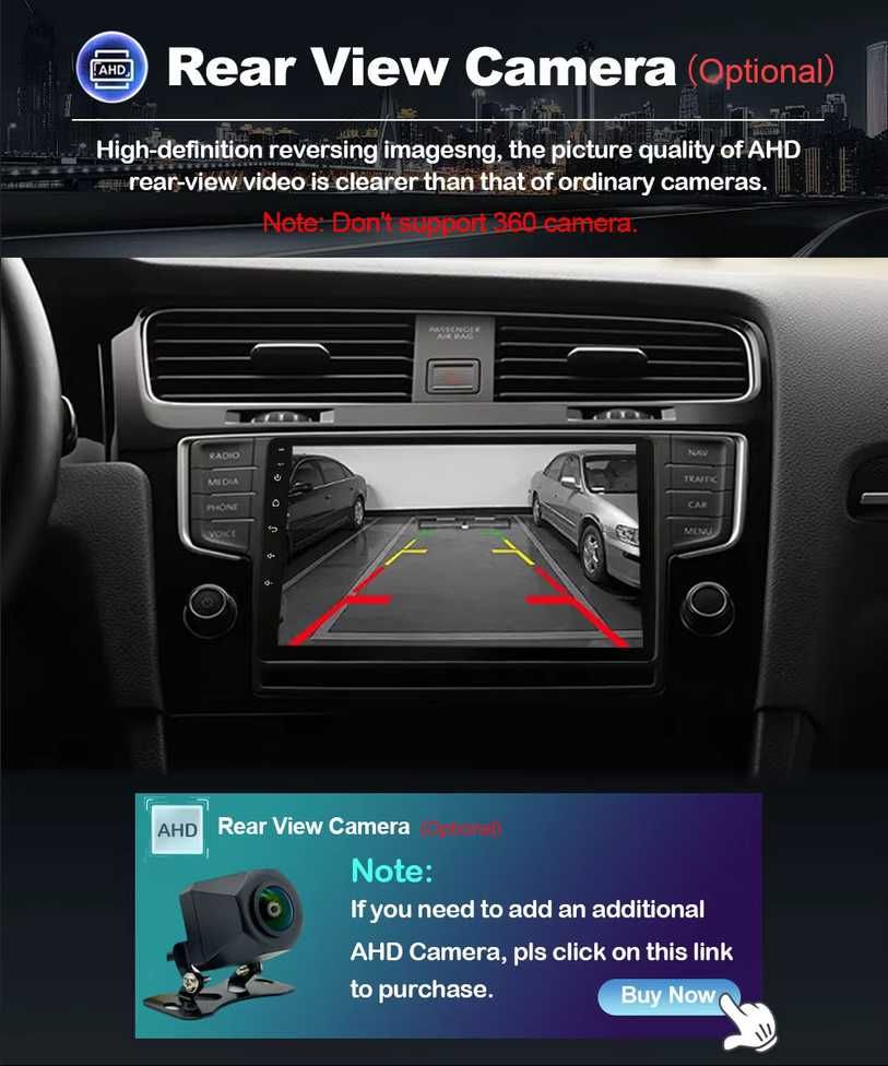 Honda CR-V_2 2001 до 2006 9” 2-DIN с Android 12, 4G/LTE, 2/32GB, QLED