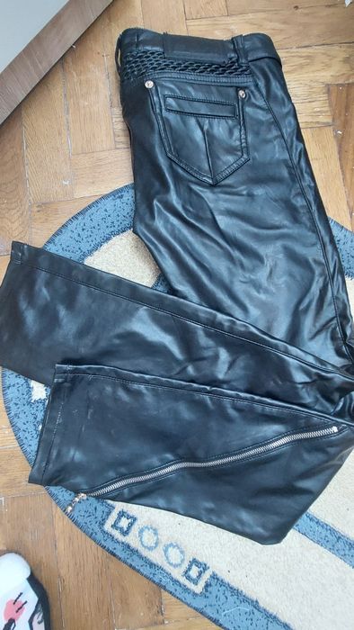 Pantaloni Philipp Plein piele artificială