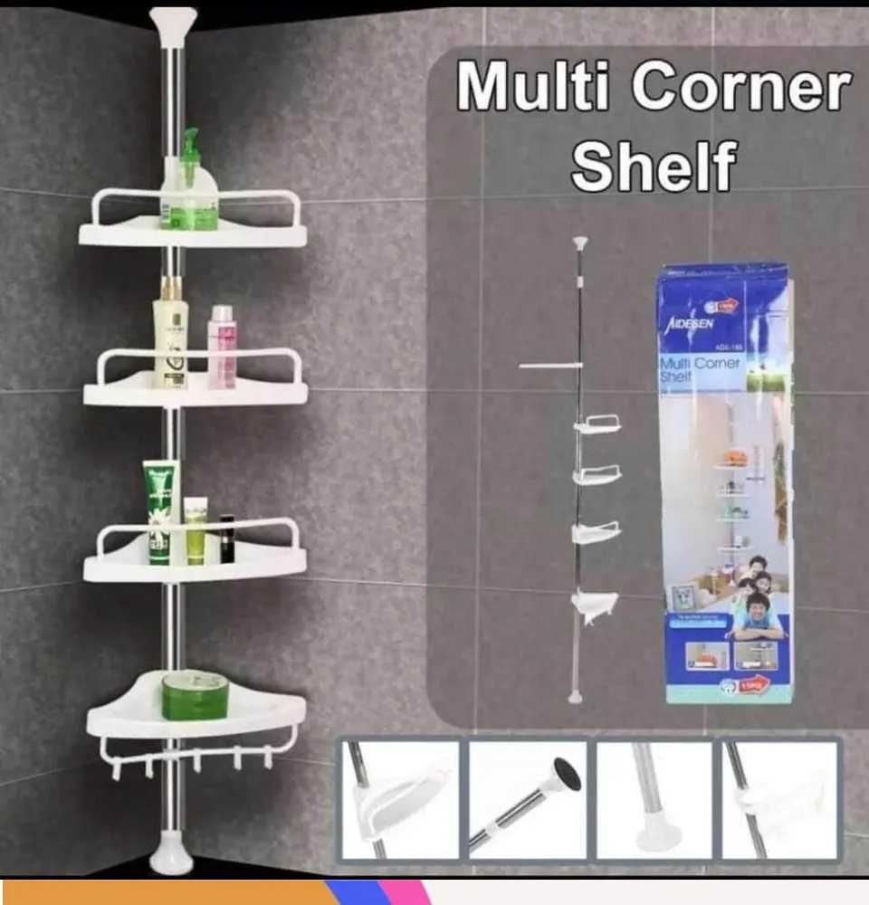 Ъглова етажерка за баня Multi Corner Shelf GY-188, височина 260см