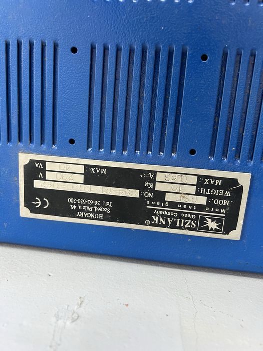 Utilaj sticla termopan szilank incarcare gaz argon