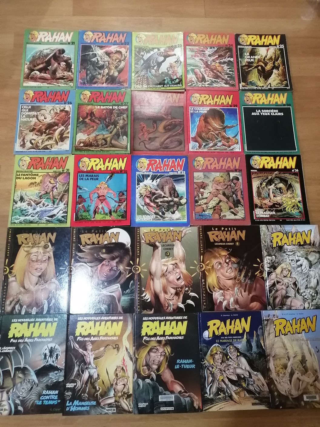 Lot Rahan Nouvelle Colection nr 1-36, plus 9 albume, pret 2500 lei.