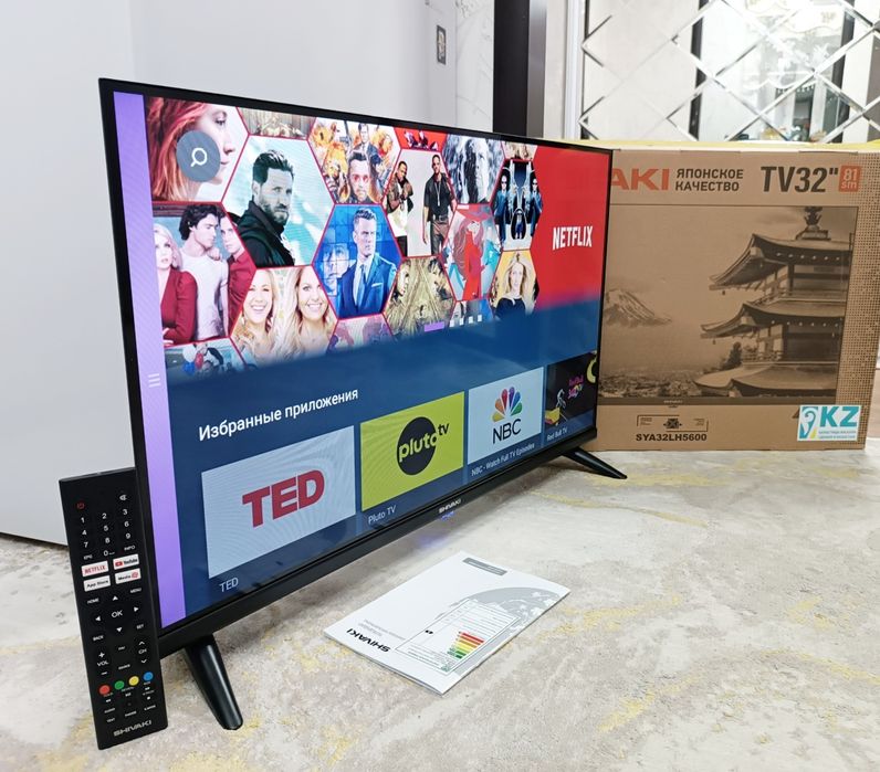 Телевизор SHIVAKI Smart TV с документами.