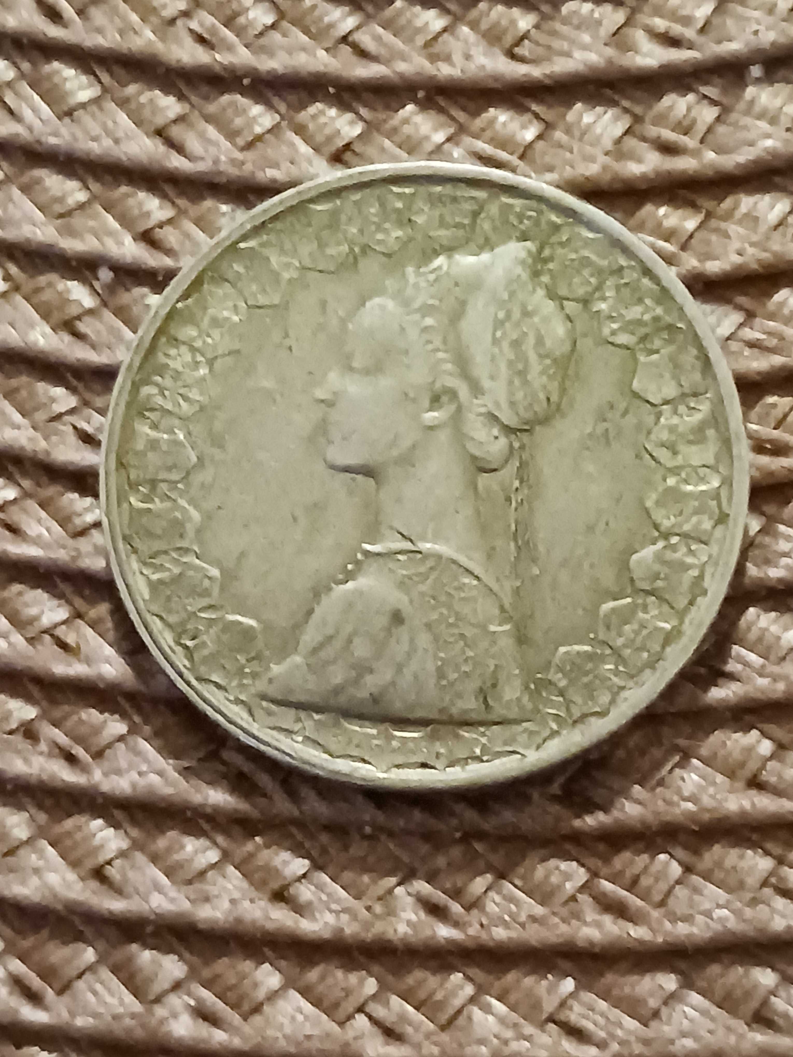 Moneda 500 lire Italia 1950 argint