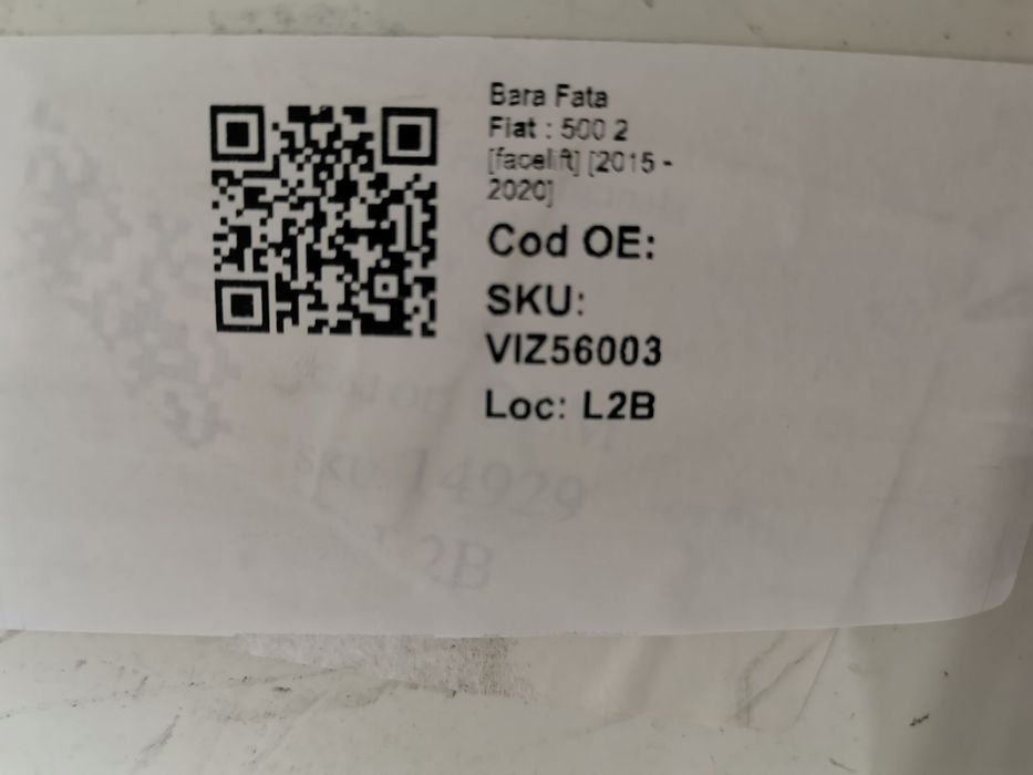 Предна броня Фиат 500 / Fiat 500 Оригинална