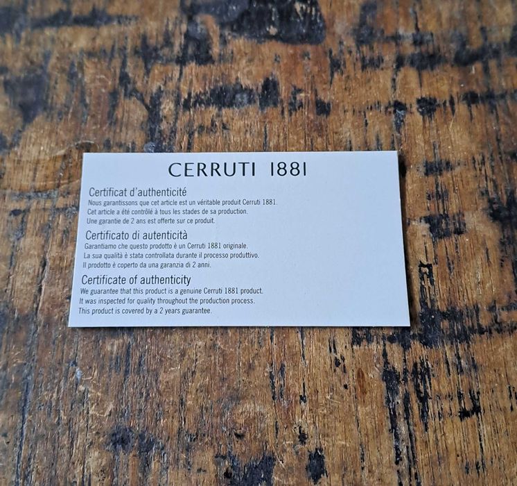 химикалка Черути CERRUTI 1881, метална, сребристи части и черен лак