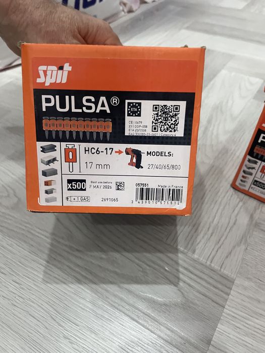 Cuie pistol spit pulsa p800 de 22mm + gaz