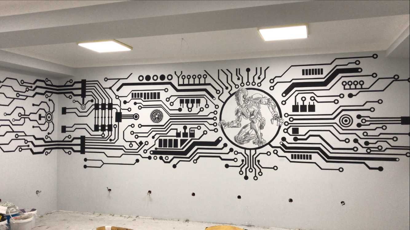 Роспись стен, мурал , граффити. Художник. Rassom. Devorga rasm , mural