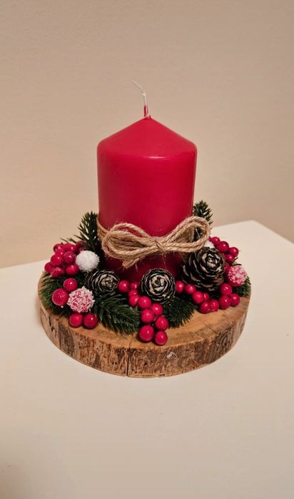 Decoratiune handmade cu lumanare