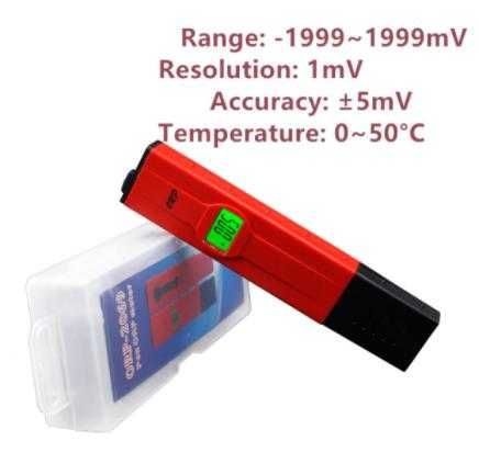 Цифров ORP Метър ±1999mV Окислително-Възстановителен Редокс Потенциал