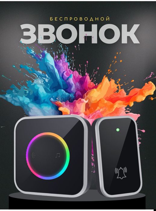 Беспроводной дверной звонок 
parno aHTeHHa, Aekop AnA AOMa, 6e3
Ka6ene