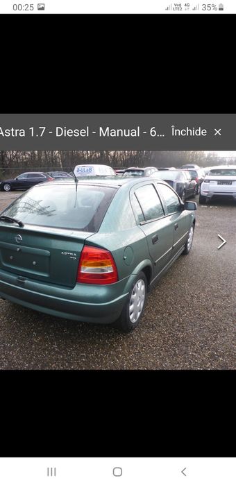 Vând Opel Astra G, 1,7 DTI puțin rulată, cu motorul acela fiabil Isuzu