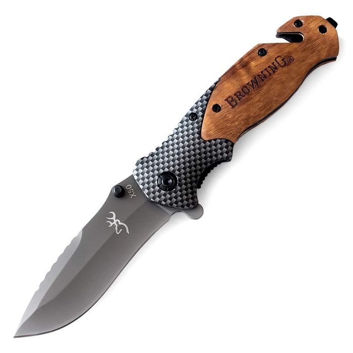 Сгъваем ловен нож Browning x50 с иноксово покритие на острието