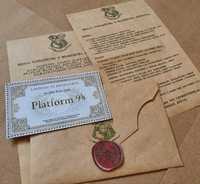 Именное письмо из Хогвартса с билетом Гарри Поттер