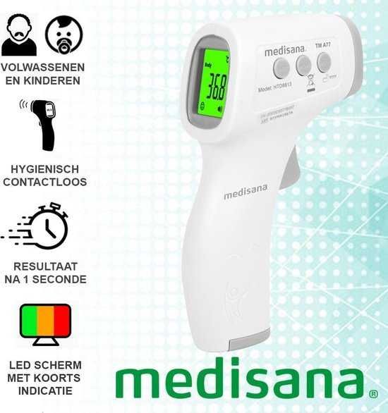 Medisana TM A77 Инфрачервен термометър за тяло бял/сив