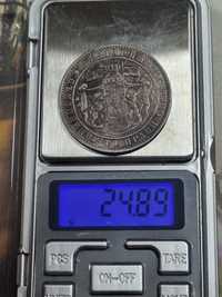 Монета 5лева 1885