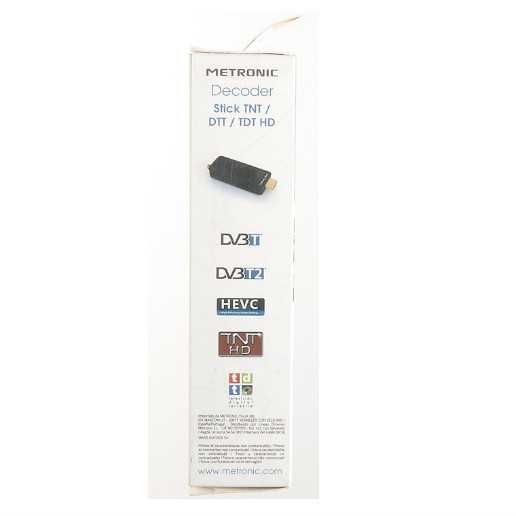 ТВ декодер Metronic 441625 TDT Dongle Stick DVB-T2 HEVC HDMI USB