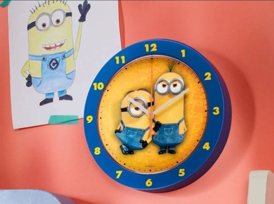 Ceas de perete minioni minions camera copil fete baieti analogic
