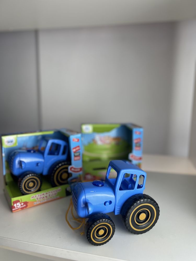 Музыкальный синий трактор с песнями