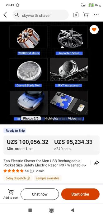 Original Skyworth  Zao brendi Mini travel shaver