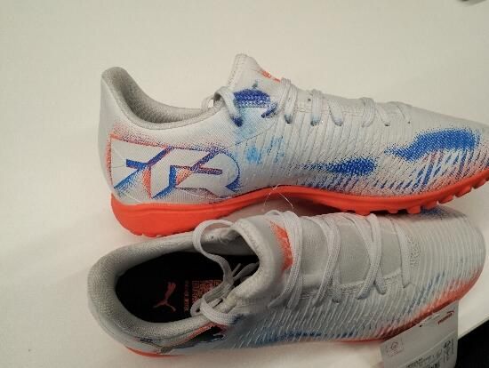 Ghete Future 8 Play Teren sintetic Alb - produs resigilat Decathlon