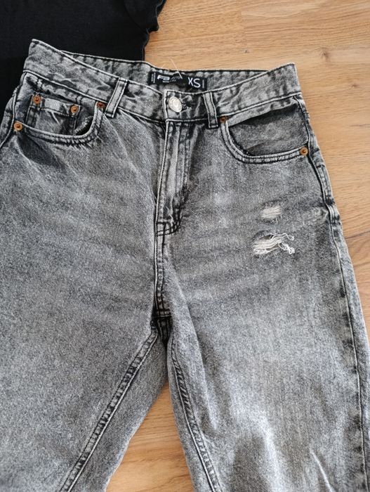 Сетове Дънки Mom fit 34 XS с топове